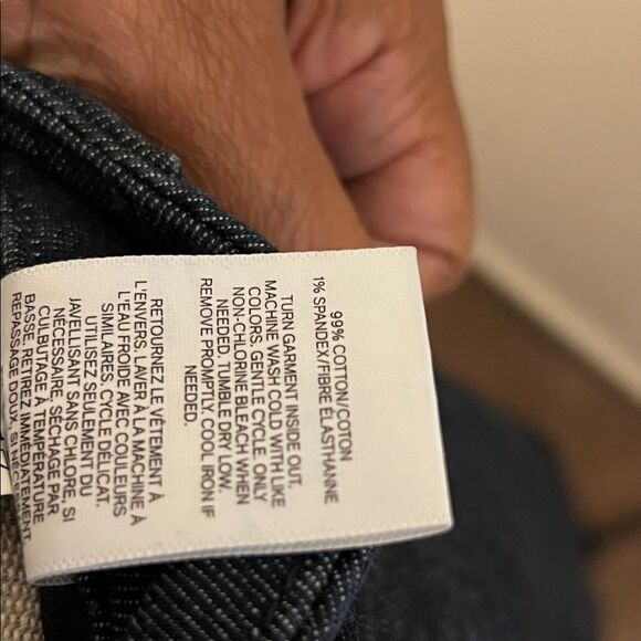 Express Women's Dark Wash Wide Leg Trouser Jeans Size 6 NWT - Picture 7 of 7